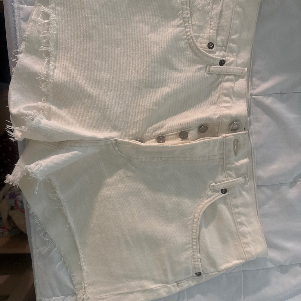 Agolde white shorts